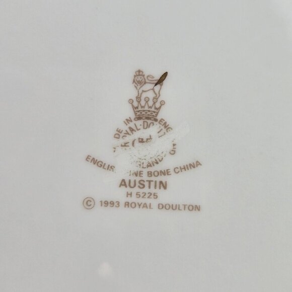 Vintage Royal Doulton Austin English Fine Bone China 2 Each Cups Saucers Plates - Picture 7 of 16